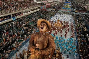 Brazil Prints: Brazil-Carnival-Rio-Champion Parade-Portela