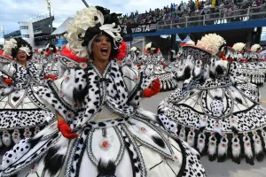 Ecuador, South America Prints: Brazil-Carnival-Sao Paulo-Aguia De Ouro