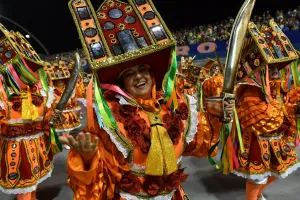 Ecuador, South America Prints: Brazil-Carnival-Sao Paulo-Dragoes Da Real