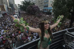 Ecuador, South America Prints: Brazil-Carnival-Sao Paulo-Street