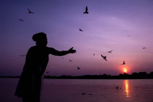 <b class=qtipBold><figcaption>Brazil-Environment-Pantanal</figcaption></b><br>Birds fly at sunset over the Paraguay river, in Caceres, Brazil, the gateway to the Pantanal, on August 26, 2014. Often referred to as the world's largest freshwater wetland system, the Pantanal, is a stunning biodiversity sanctuary which extends through millions of hectares in central-western Brazil, eastern Bolivia and eastern Paraguay. It includes sanctuaries for migratory birds, nursery grounds for aquatic life, and refuges for such creatures as the yacare caiman, deer, and jaguar. Some 4, 500 different species live in the Pantanal. AFP PHOTO / NELSON ALMEIDA / AFP PHOTO / NELSON ALMEIDA<br><em>© Copyright Agence France-Presse (AFP) - All Rights Reserved</em> Brazil-Environment-Pantanal