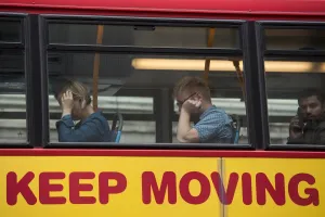 Offbeat Quirky Images Prints: Britain-Transport-Offbeat-Keep Moving
