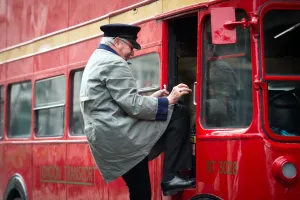 Britain And UK Prints: Britain-Transport-Vintage-Bus