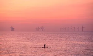 Britain And UK Prints: Britain-Weather-Paddleboarding