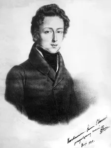 Musician Prints: Chopin Headshot Etching