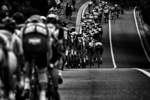Back View Prints: Cycling-Fra-Bel-Tdf2017-Pack-Black and White