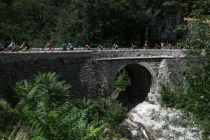 : CYCLING-FRA-TDF2018-POSTCARD-BREAKAWAY