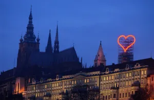 City Prints: Czech-Prague-Castle- Heart-Love