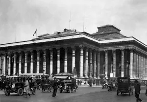 Vintage And Archive Prints: Economy-Stock-Exchange-Illustration