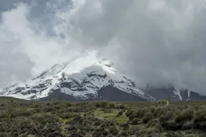 Ecuador, South America Prints: Ecuador-Water-Glacier-Melting-Nature