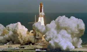 Space Shuttle Prints: F-Shuttle Lifts-Off-C