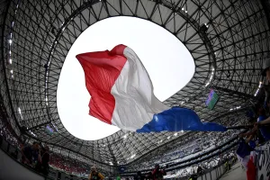<b class=qtipBold><figcaption>FBL-EURO-2016-MATCH15-FRA-ALB</figcaption></b><br>France fans wave the national flag as they wait for the start of the Euro 2016 group A football match between France and Albania at the Velodrome stadium in Marseille on June 15, 2016. / AFP PHOTO / FRANCK FIFE<br><em>© Copyright Agence France-Presse (AFP) - All Rights Reserved</em> FBL-EURO-2016-MATCH15-FRA-ALB