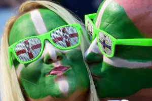 Offbeat Quirky Images Prints: Fbl-Euro-2016-Match6-Pol-Nir-Fans