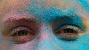 Portrait Prints: France-Color Run-Eyes-Portrait