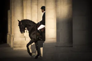 <b class=qtipBold><figcaption>France-Paris-Feature</figcaption></b><br>A man rides a horse at the Palais Royal garden in Paris on October 10, 2016. / AFP PHOTO / LIONEL BONAVENTURE<br><em>© Copyright Agence France-Presse (AFP) - All Rights Reserved</em> France-Paris-Feature