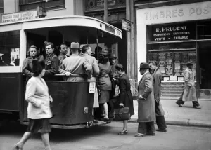 Vintage And Archive Prints: France-Transport-Bus