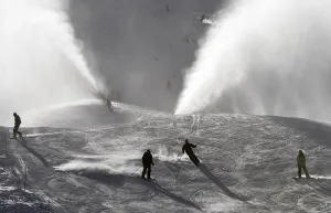 Offbeat Quirky Images Prints: France-Weather-Tourism-Ski