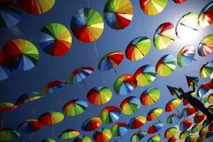 Umbrella Prints: Gaza-Umbrellas