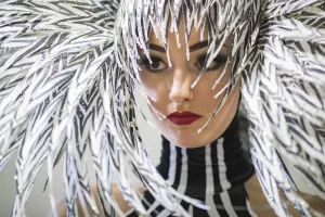Portrait Prints: Germany-Dance-Portrait-Feathers
