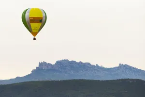 Ballooning Prints: A hot-air balloon flies during the 21th European Balloon Festival in Igualada, near