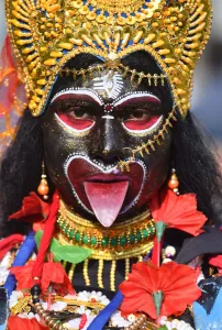 Portrait Prints: India-Religion-Hindu-Festival-Face