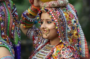 Portrait Prints: India-Religion-Hindu-Navratri