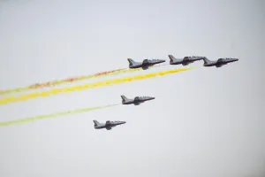 Plane In The Air Prints: Jets on Armed Forces Day Myanmar