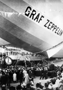 Transport Prints: Launching of the Graf Zeppelin