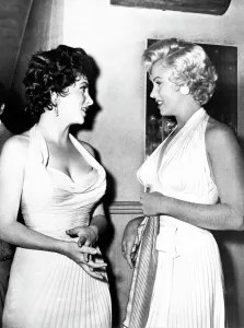 Marilyn Monroe and Gina Lollobrigida
