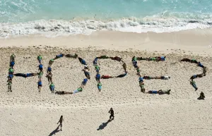 Offbeat Quirky Images Prints: Mexico-Beach-Hope