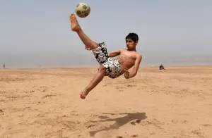 Child Prints: Morocco-Theme-Football