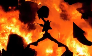 Ninots Burn Fallas Festival Valencia Ninots Burn Fallas Festival Valencia