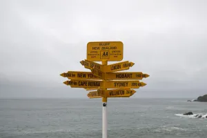 New Zealand Prints: Nzealand-Feature-Direction-Signs