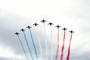 : Patrouille de France perform, Tour de France 2018