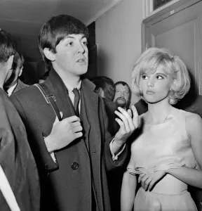 Special Edition Wall Art Prints: Paul Mc Cartney with French singer Sylvie Vartan