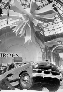 Preparing a Ford Vedette for the Paris Car Show