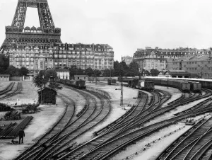 Eiffel Tower Prints: Railway Station-Champ De Mars