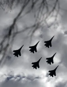 Plane In The Air Prints: Russia-Fighters-Knights