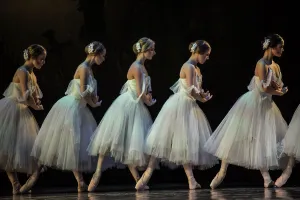 <b class=qtipBold><figcaption>SAFRICA-ART-DANCE-BALLET</figcaption></b><br>Dancers perform during a dress rehearsal for the ballet Giselle at the Johannesburg Theatre on April 7, 2016. Giselle, choreographed by French ballet dancers Jean Coralli and Jules Perrot, is a romantic ballet in two acts that was first performed in Paris in 1841. / AFP PHOTO / MUJAHID SAFODIEN<br><em>© Copyright Agence France-Presse (AFP) - All Rights Reserved</em> SAFRICA-ART-DANCE-BALLET