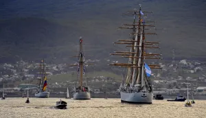 Tall Ship Prints: Sailing-Argentina-Regatta