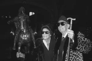 Salvador Dali with his model and muse, Gala Salvador Dali with his model and muse, Gala
