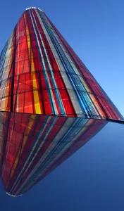 <b class=qtipBold><figcaption>SPAIN-THEME-COLORS</figcaption></b><br>Flag colours on the front of the European Union Pavilion in Sevilla, Spain. AFP PHOTO / GOGO LOBATO<br><em>© Copyright Agence France-Presse (AFP) - All Rights Reserved</em> SPAIN-THEME-COLORS