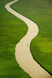 Aerial View Prints: Sudan-Swamps-Sudd