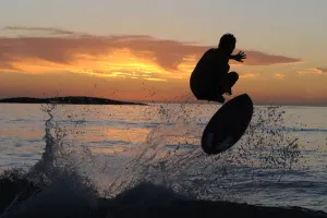 Seaside Prints: Sunset Wakeboarder Cape Town