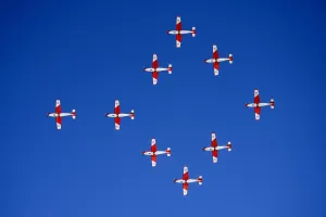 Plane In The Air Prints: Switzerland-Military-Aviation