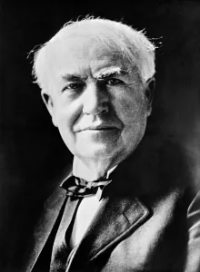 Vintage archive/influential scientists/thomas edison portrait Vintage archive/influential scientists/thomas edison portrait