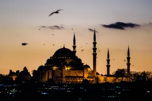 <b class=qtipBold><figcaption>Turkey-Tourism-Sunset</figcaption></b><br>A picture taken on January 14, 2016 shows seagulls flying over Suleymaniye mosque in Istanbul. / AFP PHOTO / OZAN KOSE<br><em>© Copyright Agence France-Presse (AFP) - All Rights Reserved</em> Turkey-Tourism-Sunset