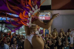 Ecuador, South America Prints: Uruguay-Carnival-Llamadas