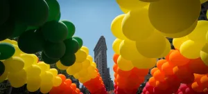 Prints of panoramic, PARADE, GAY PRIDE, RAINBOW FLAG, USA, 000 CG6J3 USA Prints: Us-Gay Pride Parade