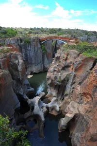 A view of Blyde River Canyon, the third largest canyon in the world called by locals The Potholes